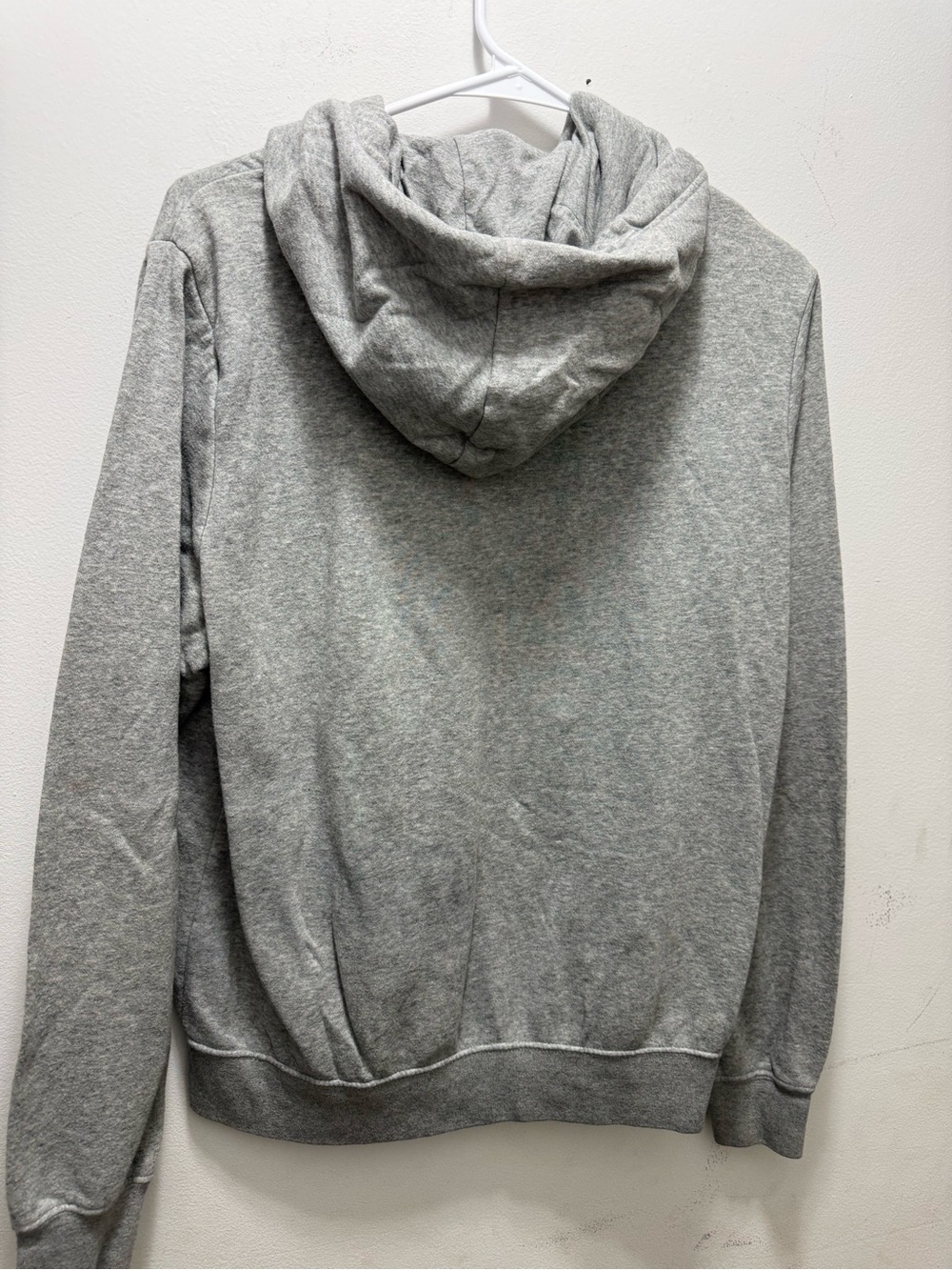 Nike Light Gray Hoodie with White Logo - Picture 3 of 3